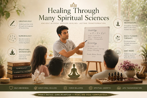 Healing Through Spiritual Sciences Masterclass Banner with Pradip Sharma